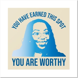 Ketanji Brown Jackson - You are worthy (in blue) Posters and Art